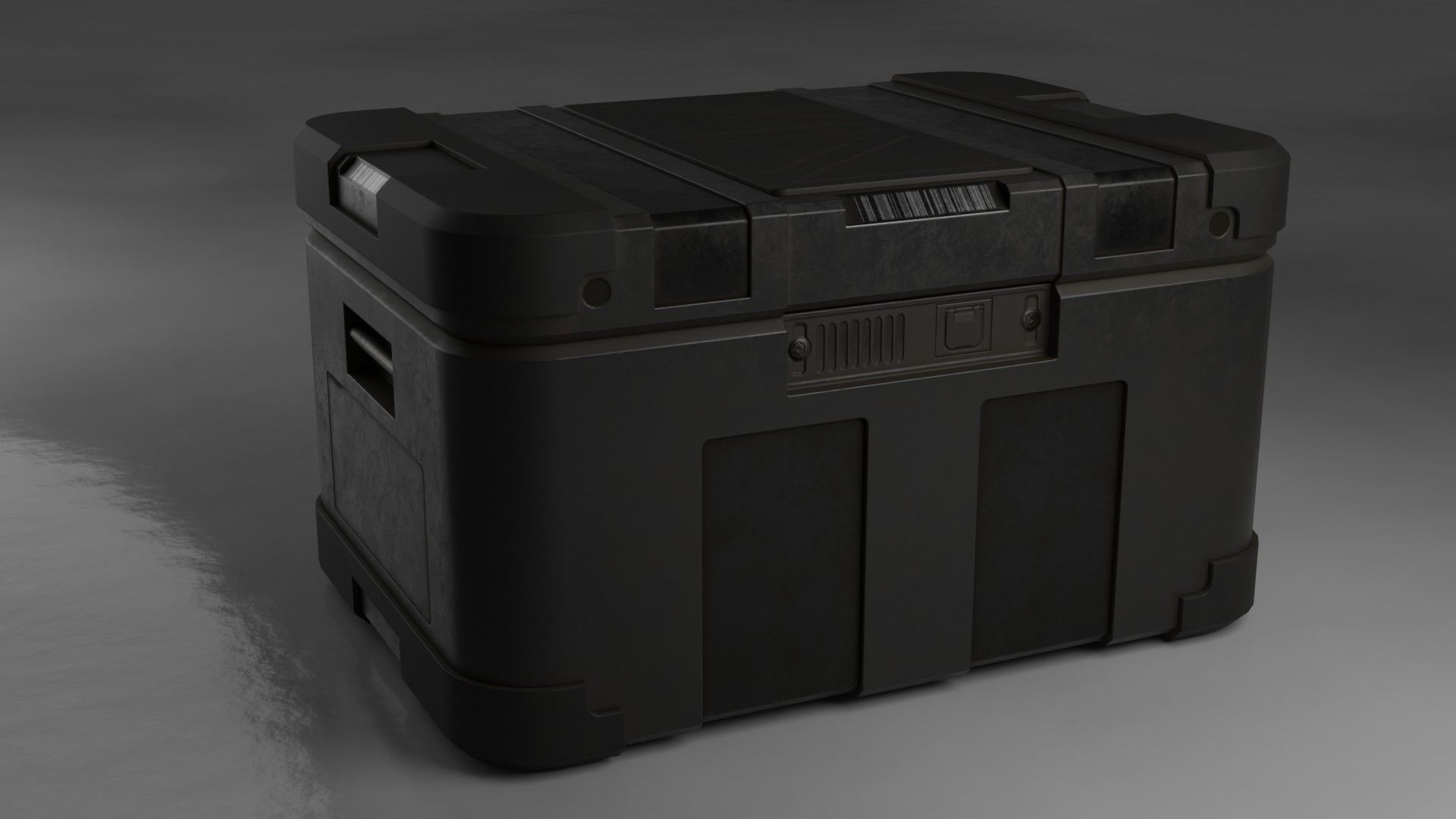 Sci-fi box Free low-poly 3D model_7