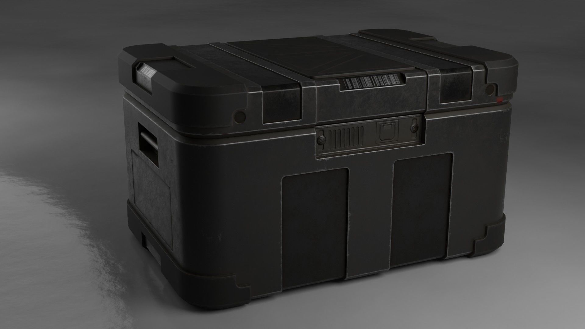 Sci-fi box Free low-poly 3D model_6
