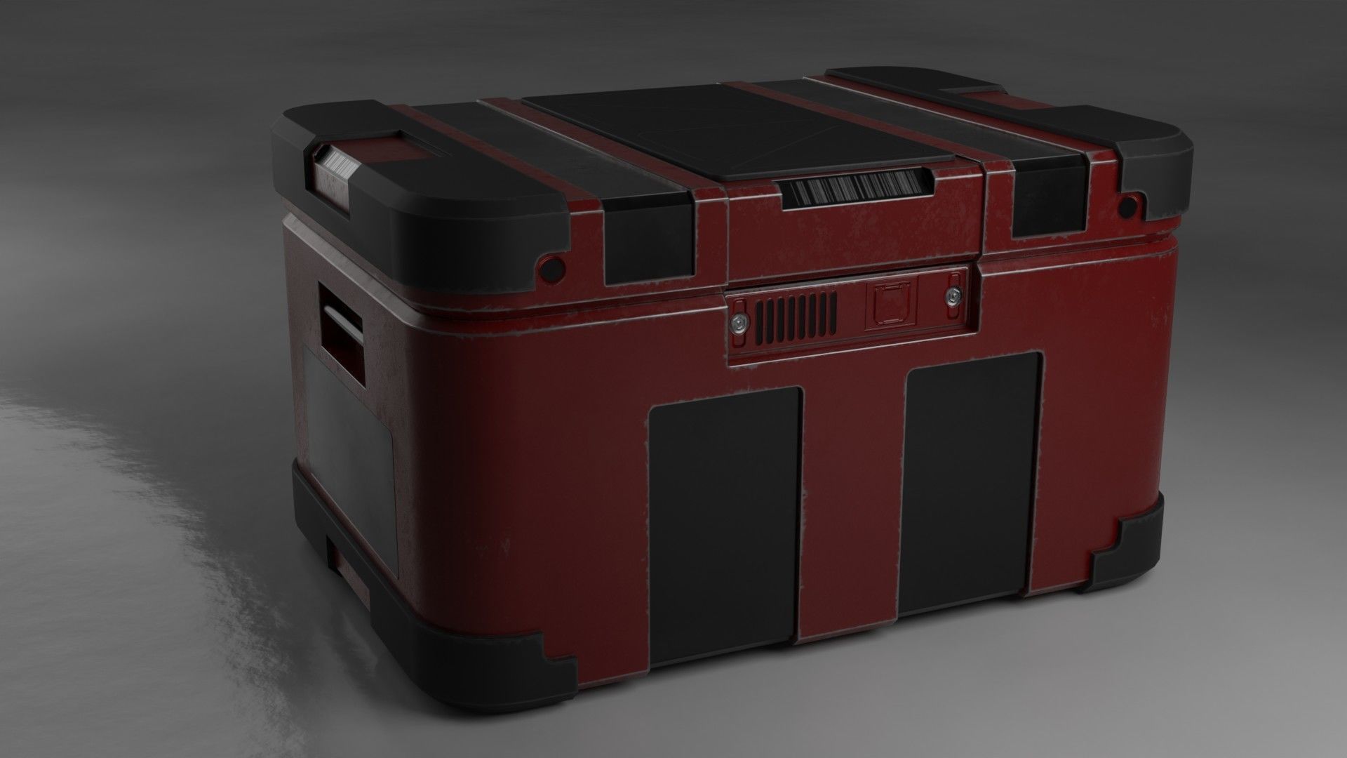 Sci-fi box Free low-poly 3D model_11