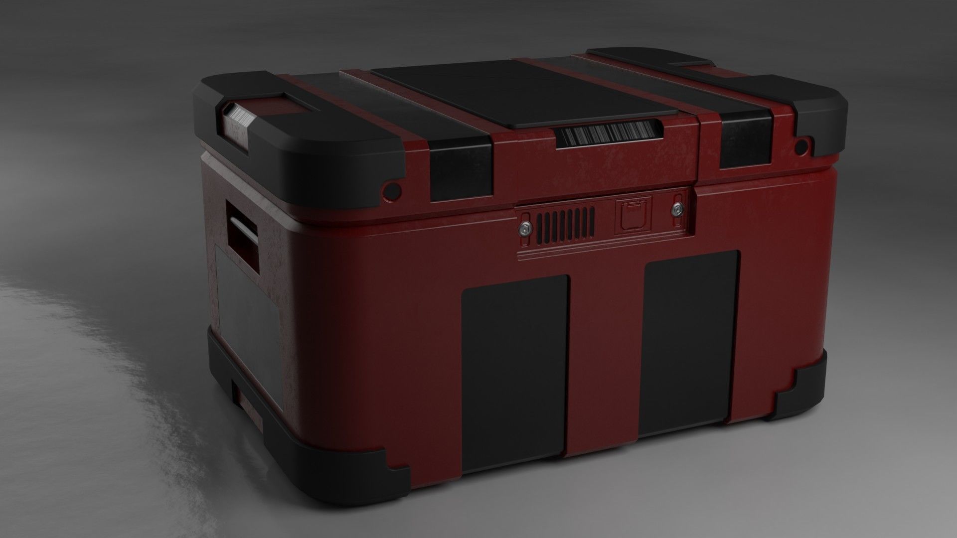 Sci-fi box Free low-poly 3D model_9