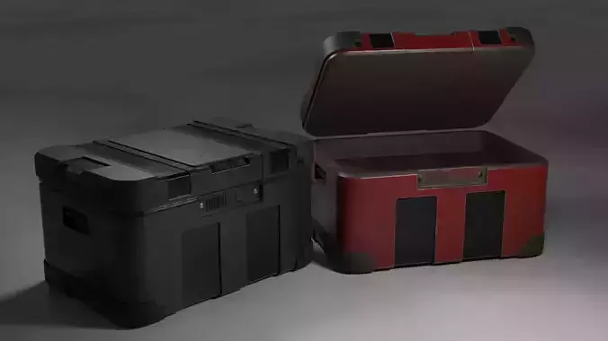 Sci-fi box  Free low-poly 3D model
