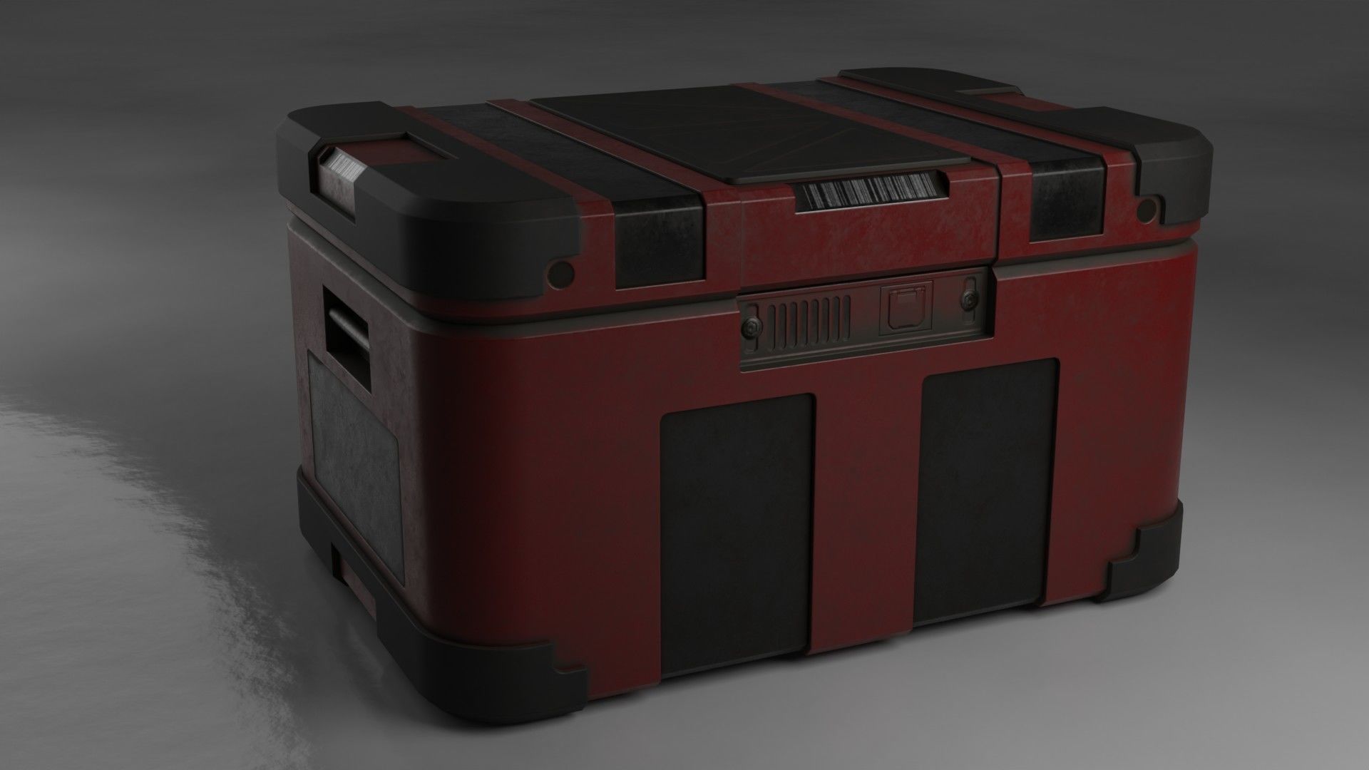 Sci-fi box Free low-poly 3D model_10