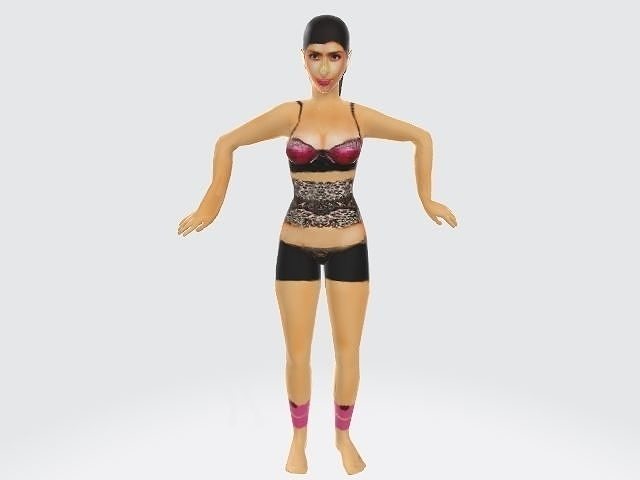 Mia Khalifa Tut Egyptian dance Free 3D model