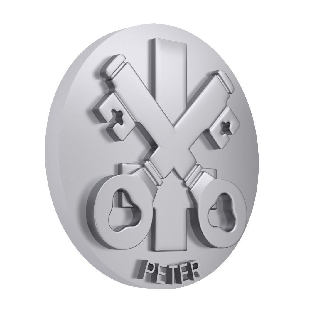 Symbols of the Apostles - PETER 3D model_1