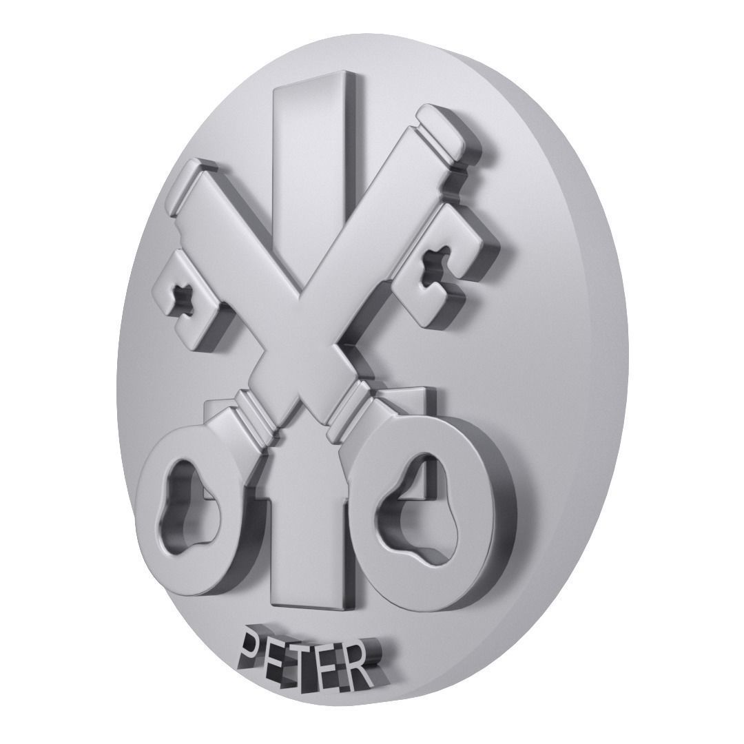 Symbols of the Apostles - PETER 3D model_2