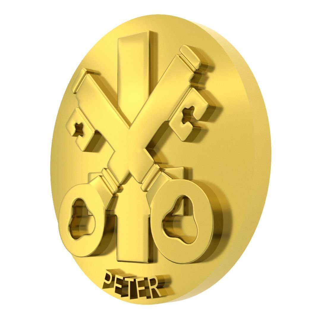 Symbols of the Apostles - PETER 3D model_5