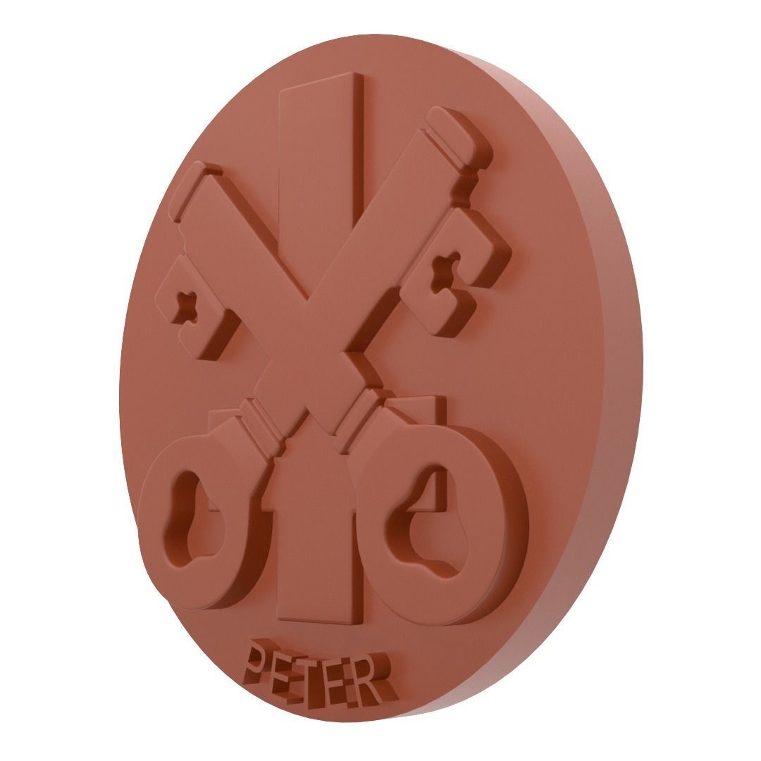Symbols of the Apostles - PETER 3D model_4
