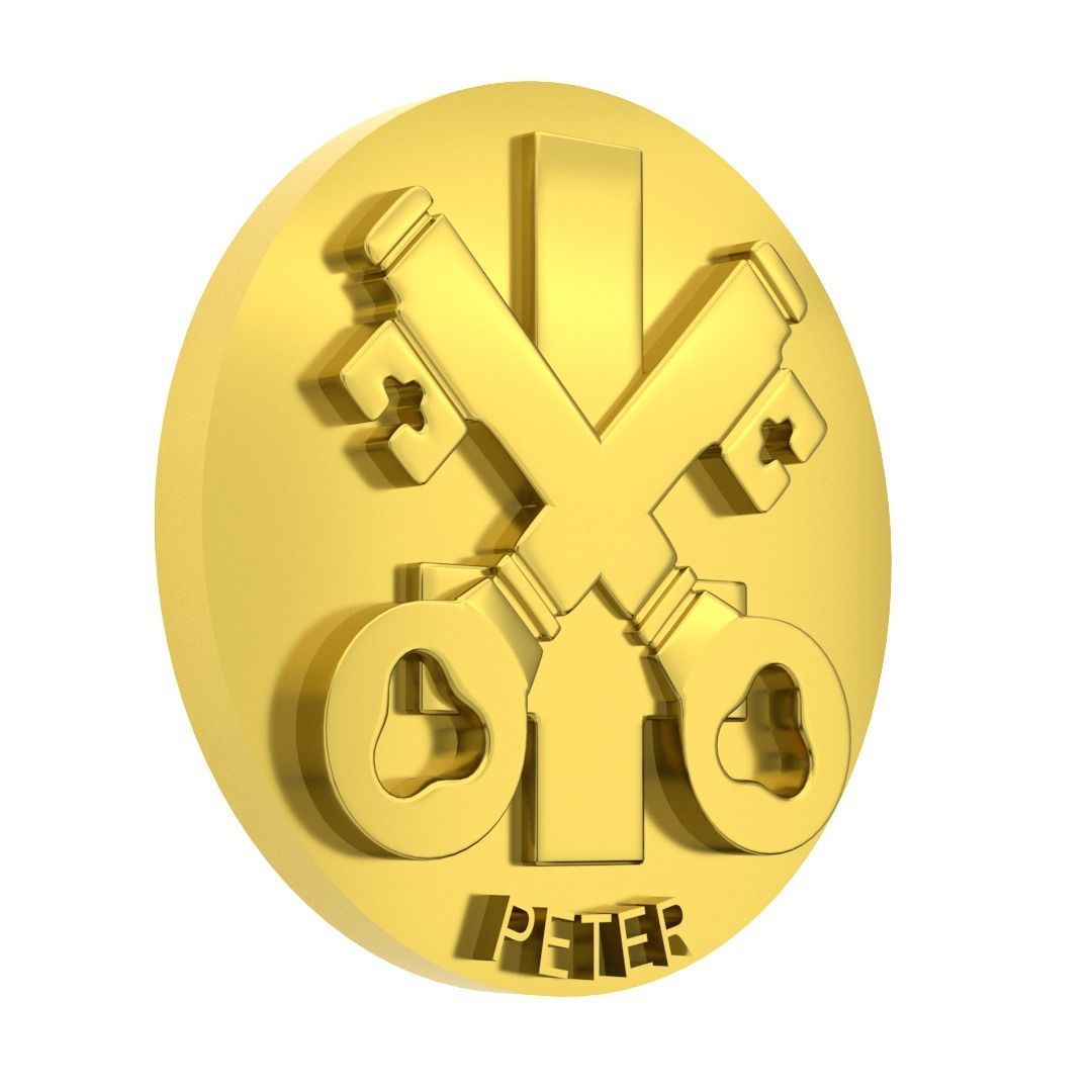 Symbols of the Apostles - PETER 3D model_6