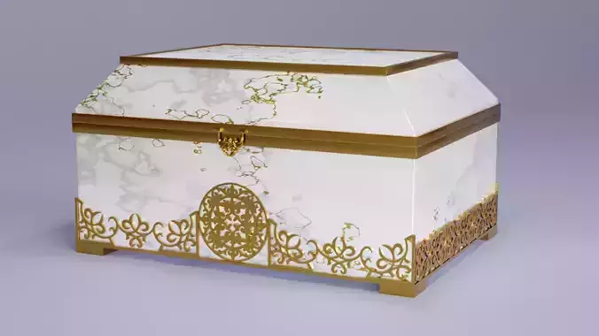 Interior decoration marble casket 