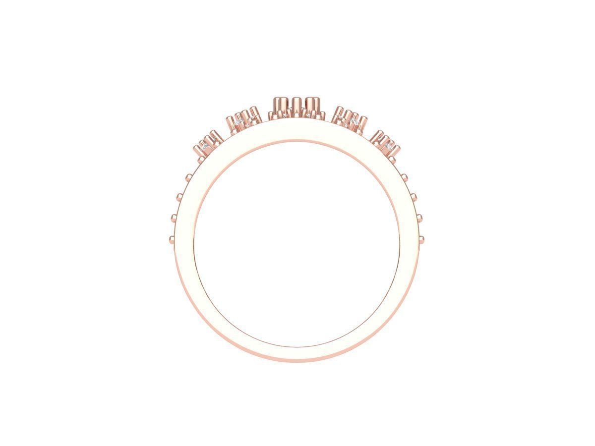 Crown Ring 3D print model_9