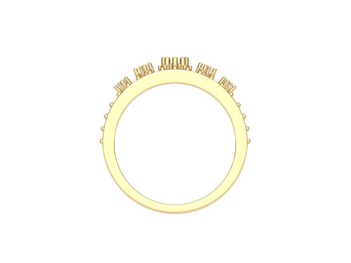 Crown Ring 3D print model_11