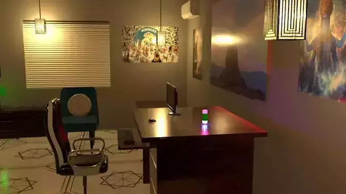 High-Quality 3D Interior Room Design