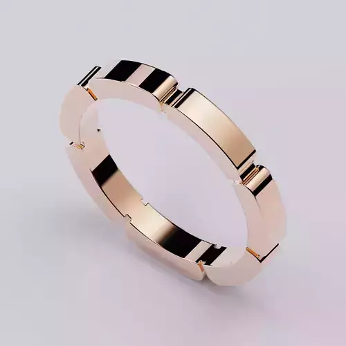 Wedding rings Maillon Panthere All Sizes Collection 3D print model