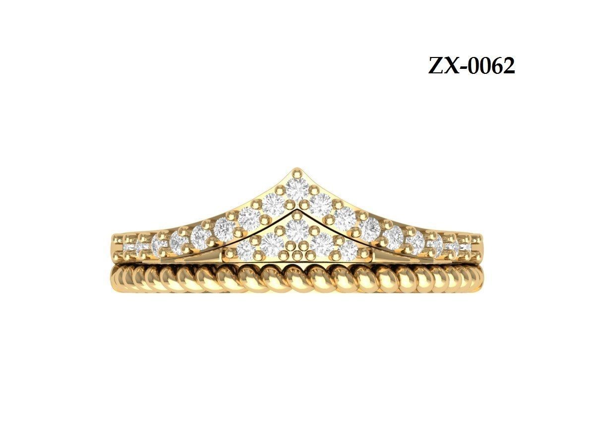 Crown Ring 3D print model_13