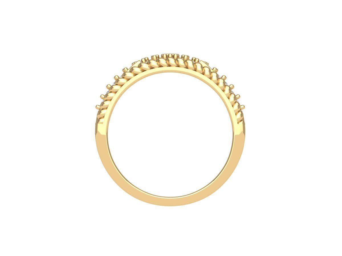 Crown Ring 3D print model_11