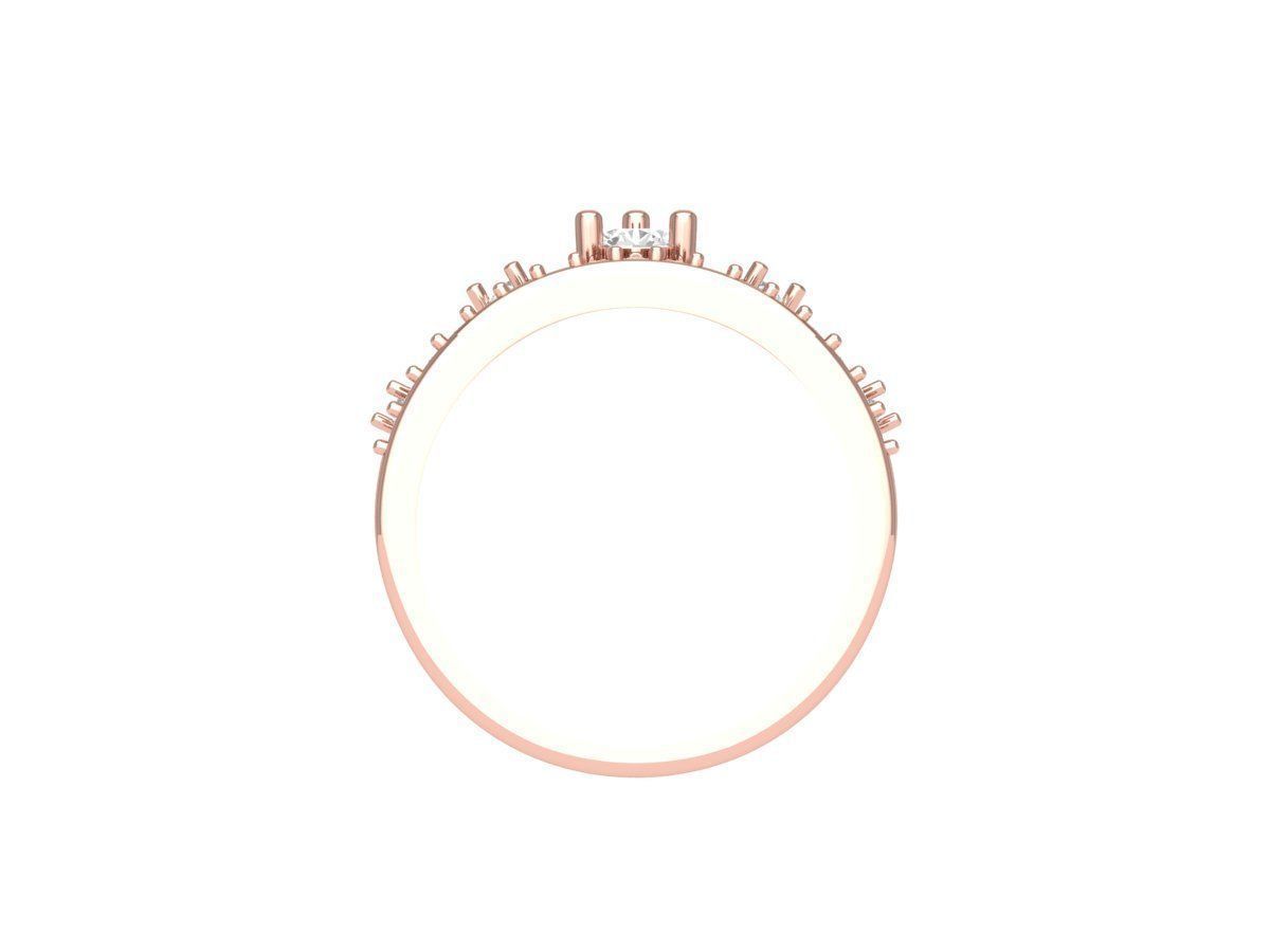 Crown Ring 3D print model_9