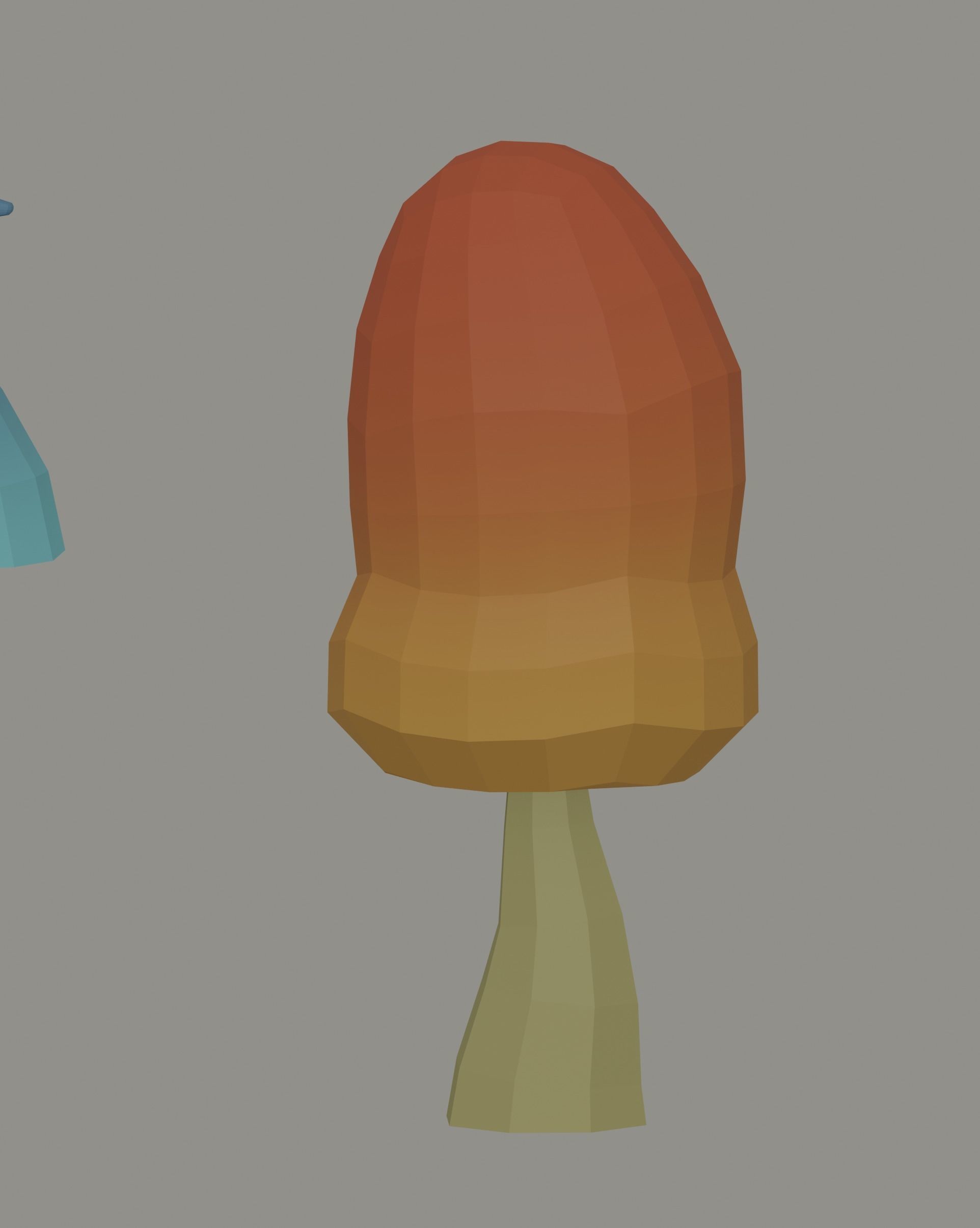 Mushrooms Low Poly Low-poly 3D model_13