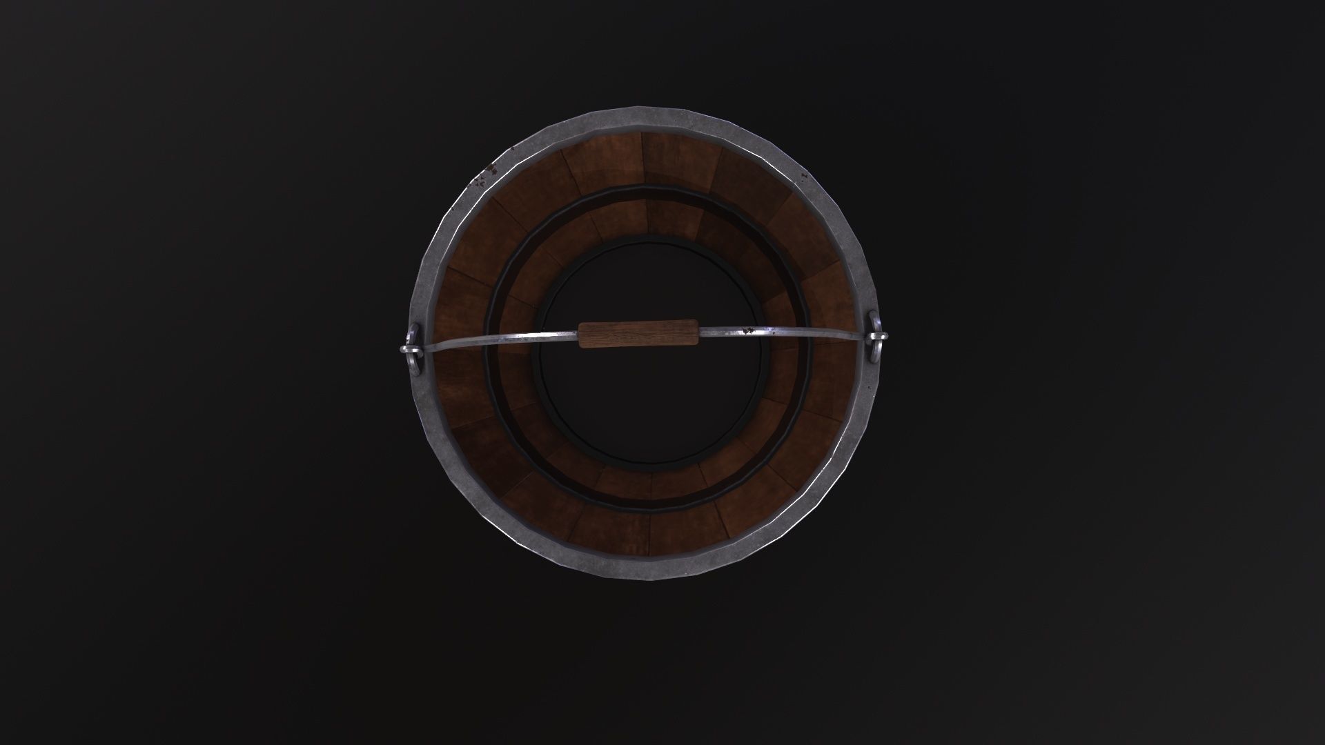 Old Wooden Bucket 3D Model Low-poly 3D model_5