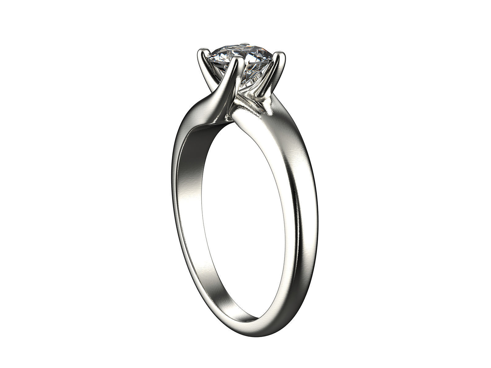 Engagement ring 0061 with a set of sizes 3D print model_5