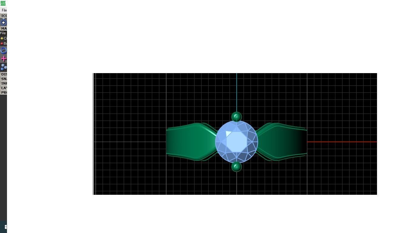 Engagement ring 3D print model_4