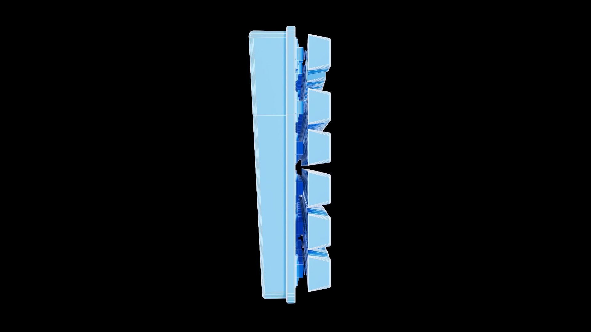 KeyboardDark Project One KD87A Mech 3D model_8
