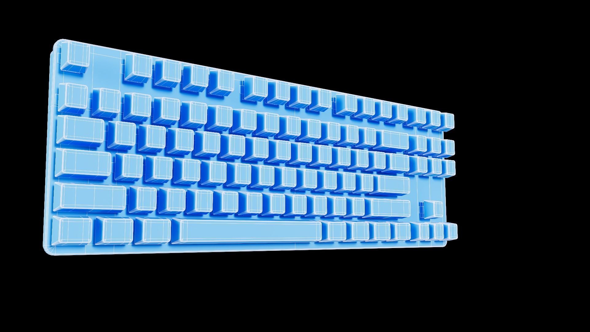 KeyboardDark Project One KD87A Mech 3D model_11