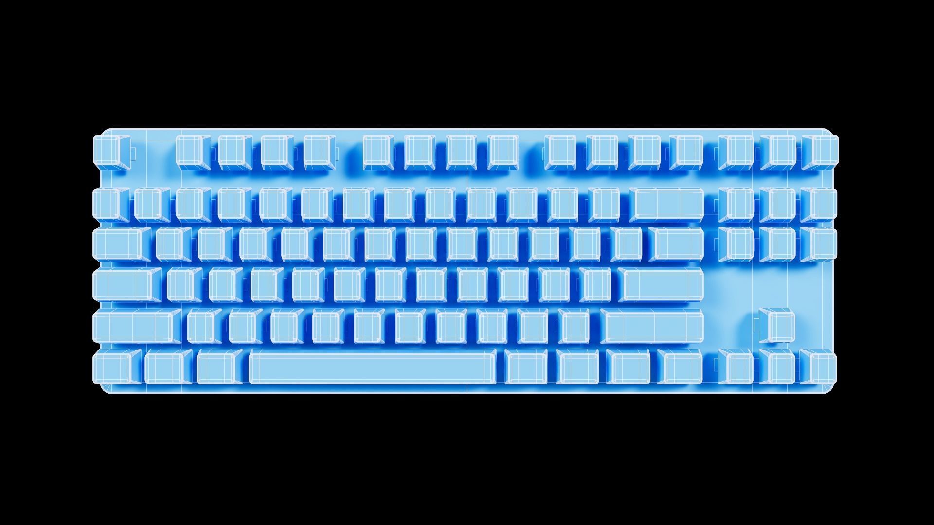 KeyboardDark Project One KD87A Mech 3D model_7
