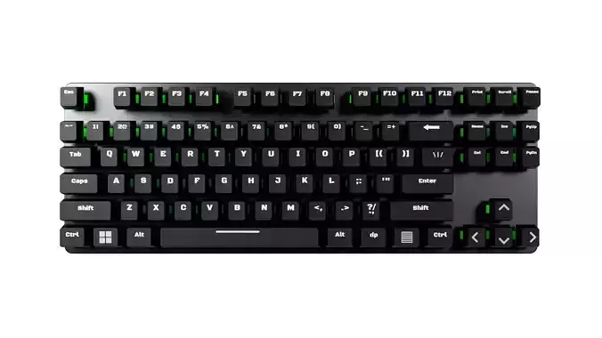KeyboardDark Project One KD87A Mech 3D model KeyboardDark Project One KD87A Mech 3D model