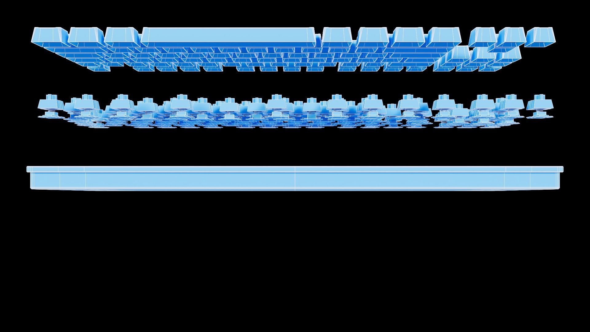 KeyboardDark Project One KD87A Mech 3D model_13