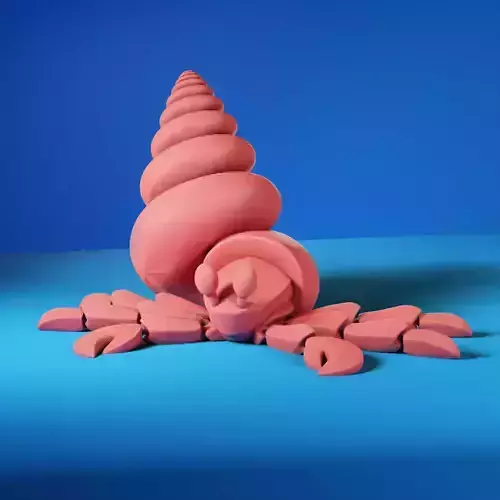 FLEXI HERMIT CRAB 3D print model