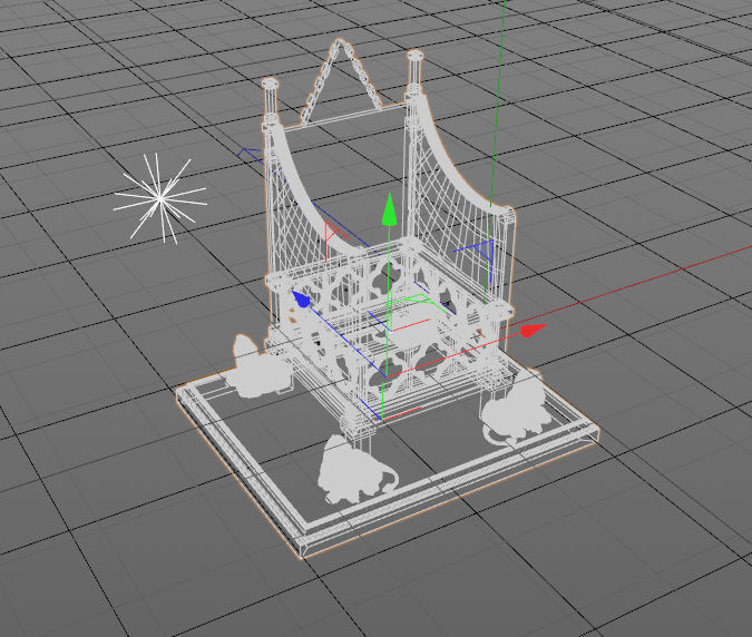 Coronation Throne 3D model_4