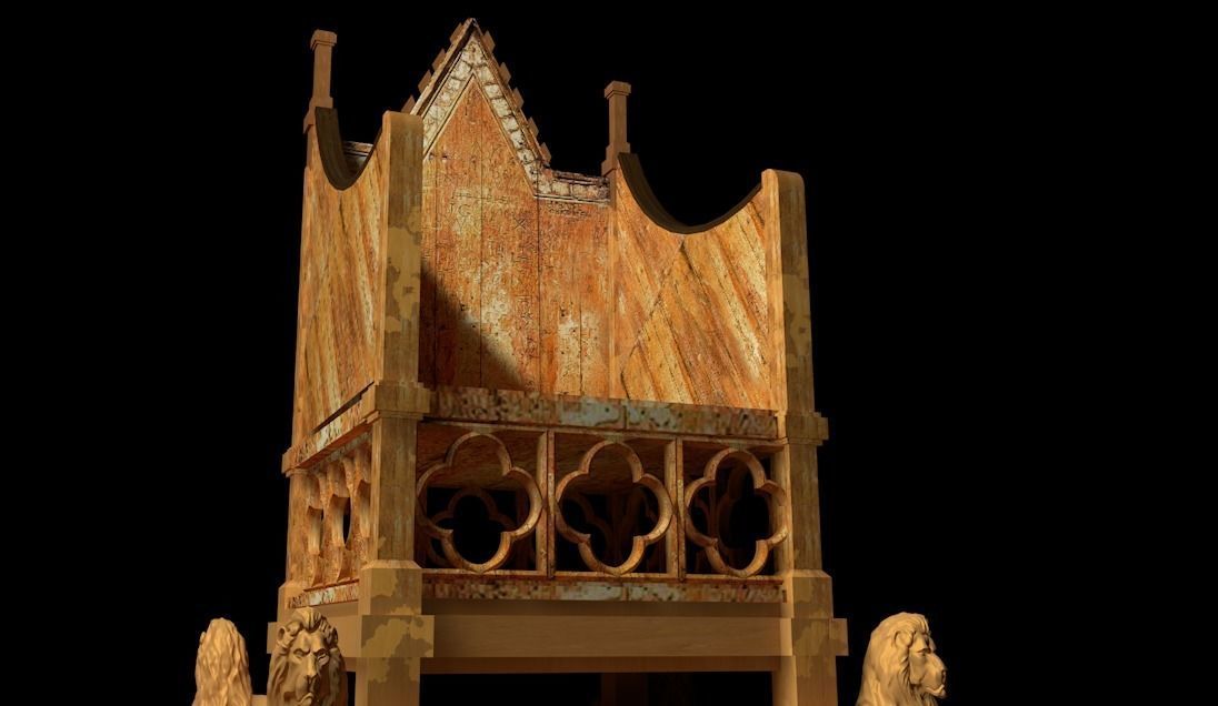 Coronation Throne 3D model_2