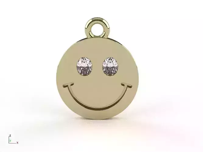 Smile Pendant Pendente Charm Smile 3D print model