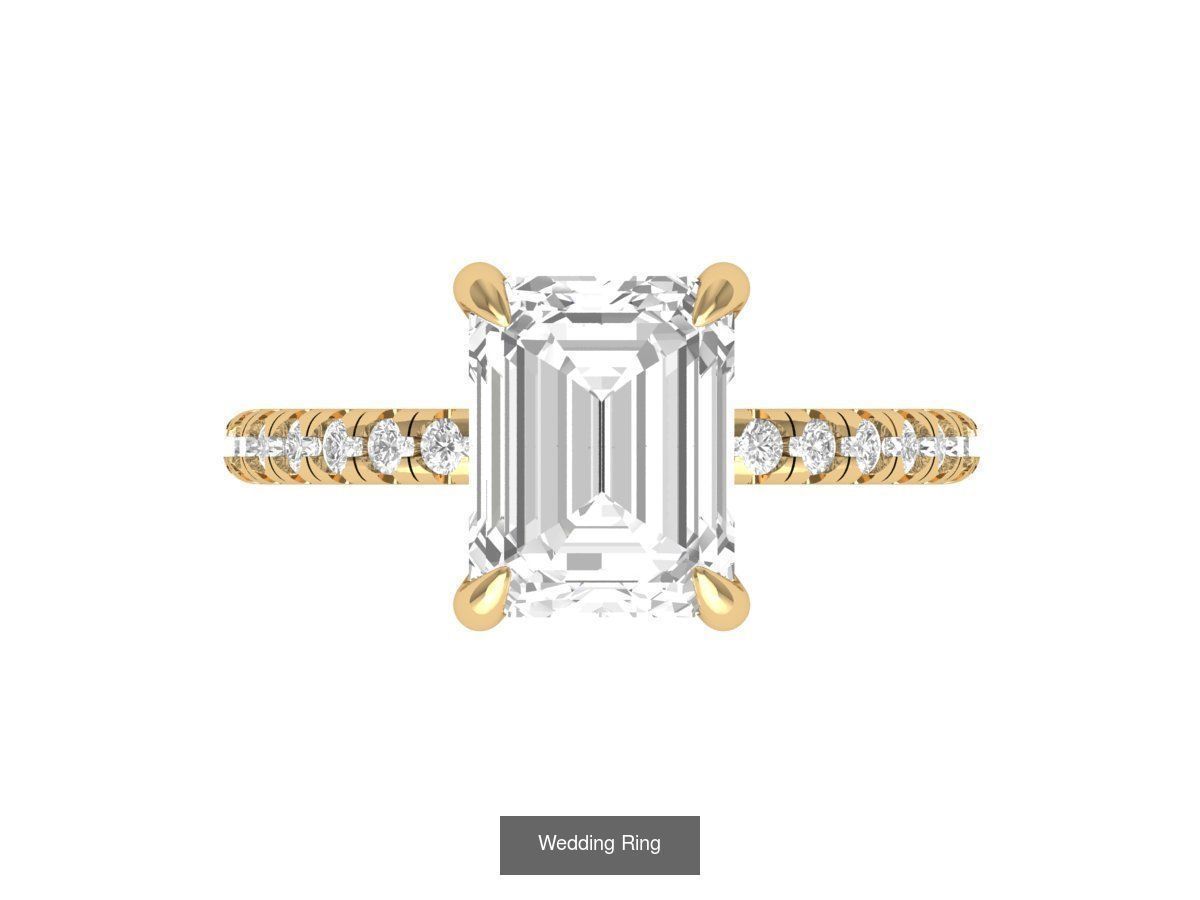 Emerald Ring Collatction 3D Model Collection_33