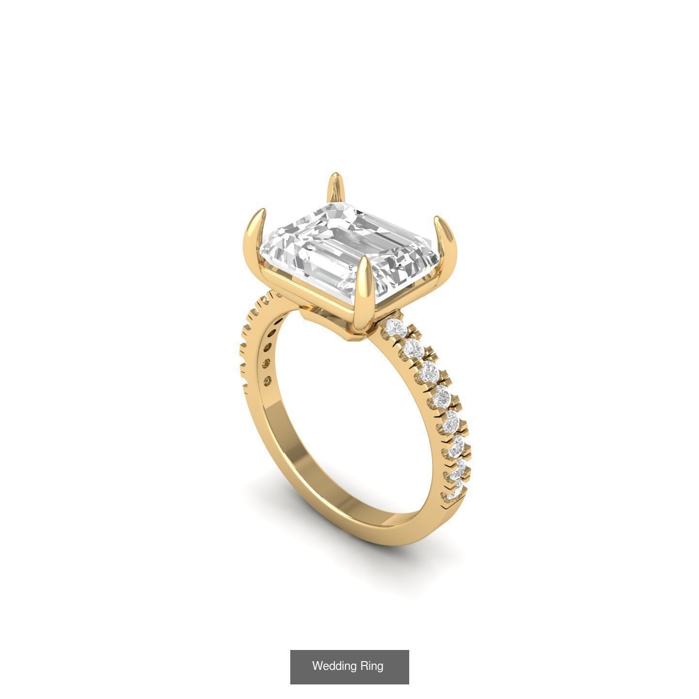 Emerald Ring Collatction 3D Model Collection_11