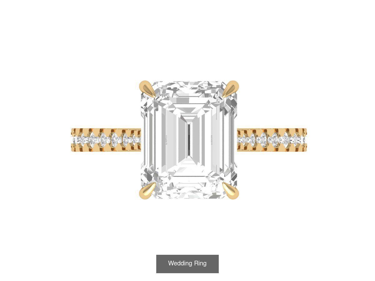 Emerald Ring Collatction 3D Model Collection_27