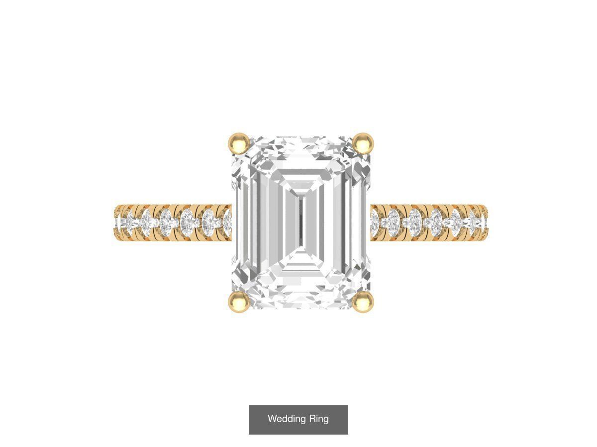 Emerald Ring Collatction 3D Model Collection_30