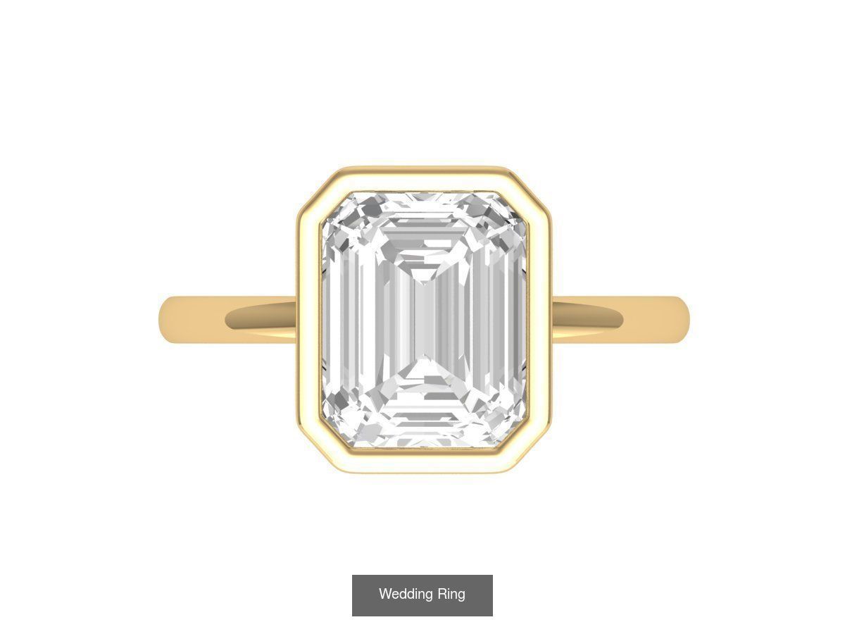 Emerald Ring Collatction 3D Model Collection_13