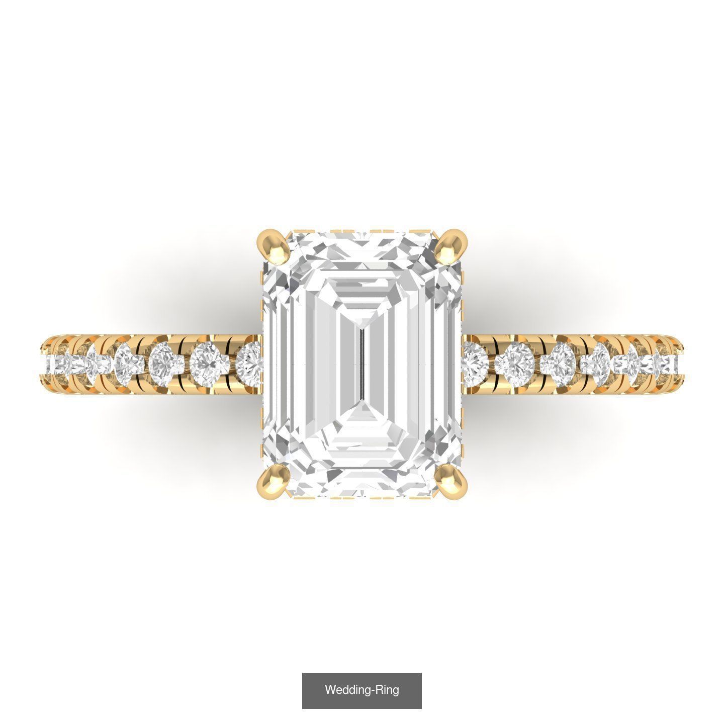 Emerald Ring Collatction 3D Model Collection_4
