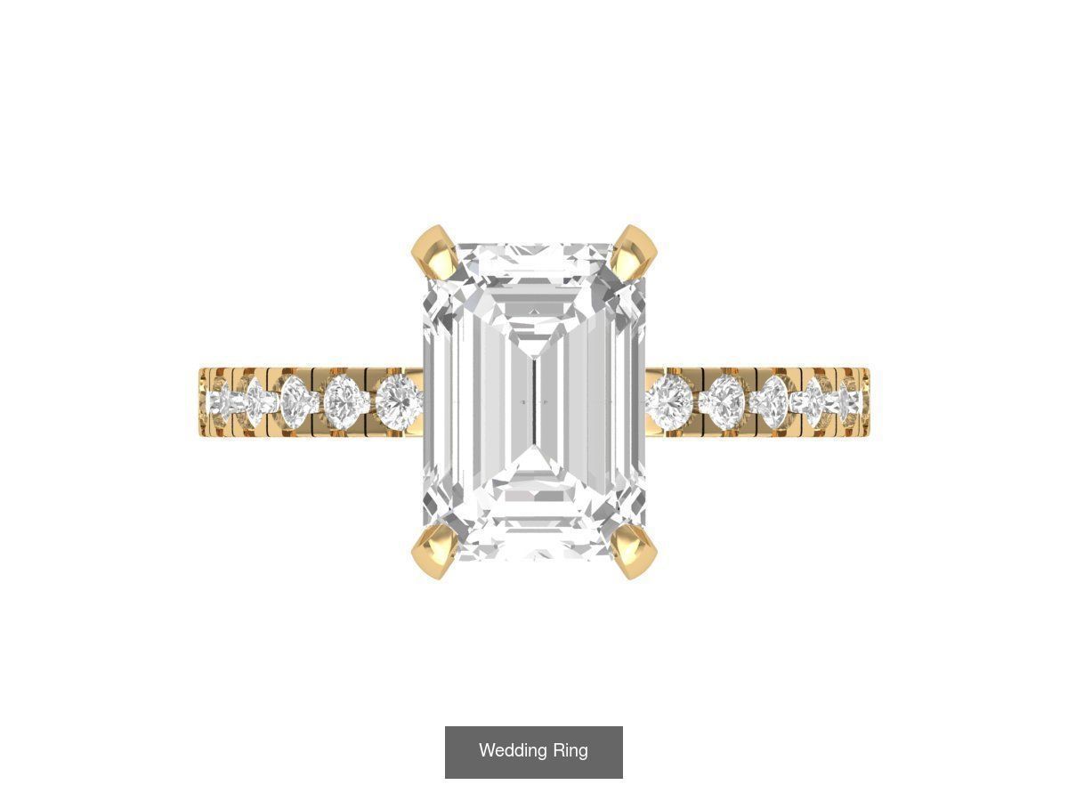 Emerald Ring Collatction 3D Model Collection_29