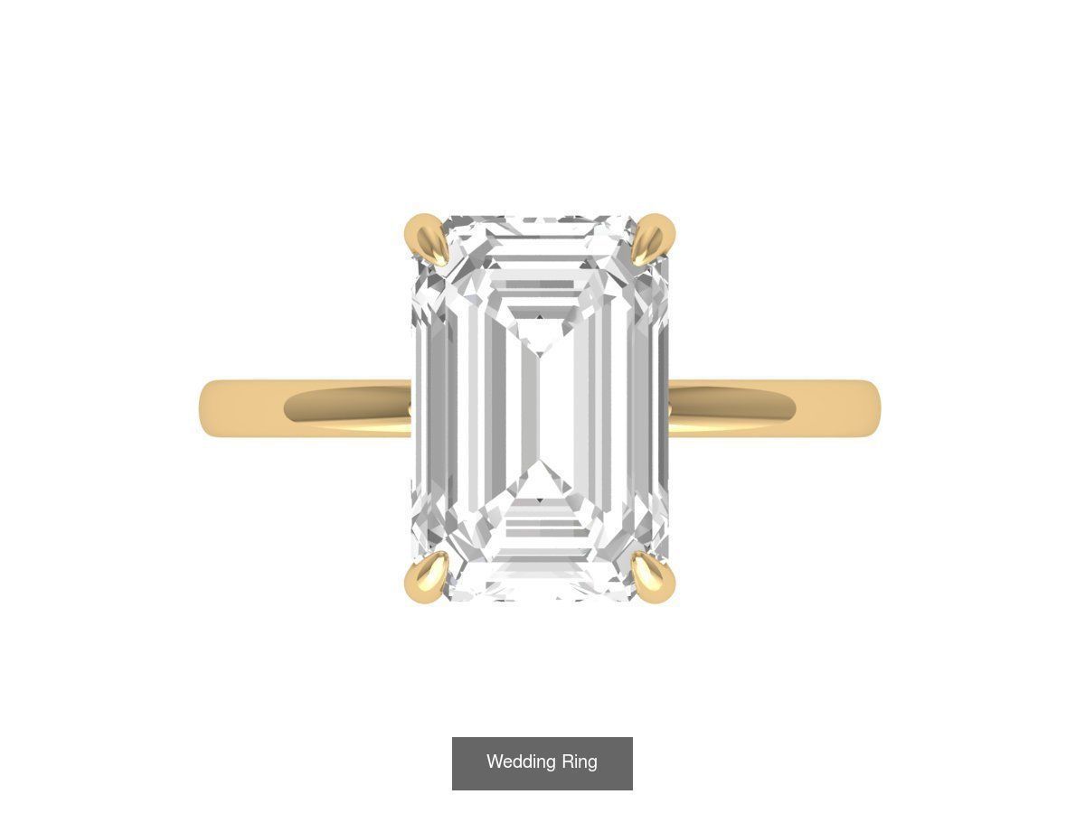 Emerald Ring Collatction 3D Model Collection_14