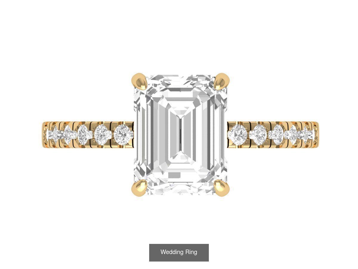 Emerald Ring Collatction 3D Model Collection_31