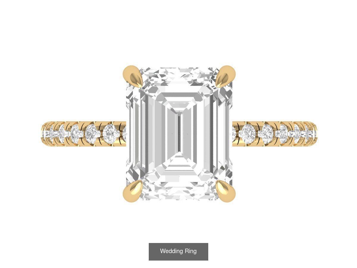 Emerald Ring Collatction 3D Model Collection_12