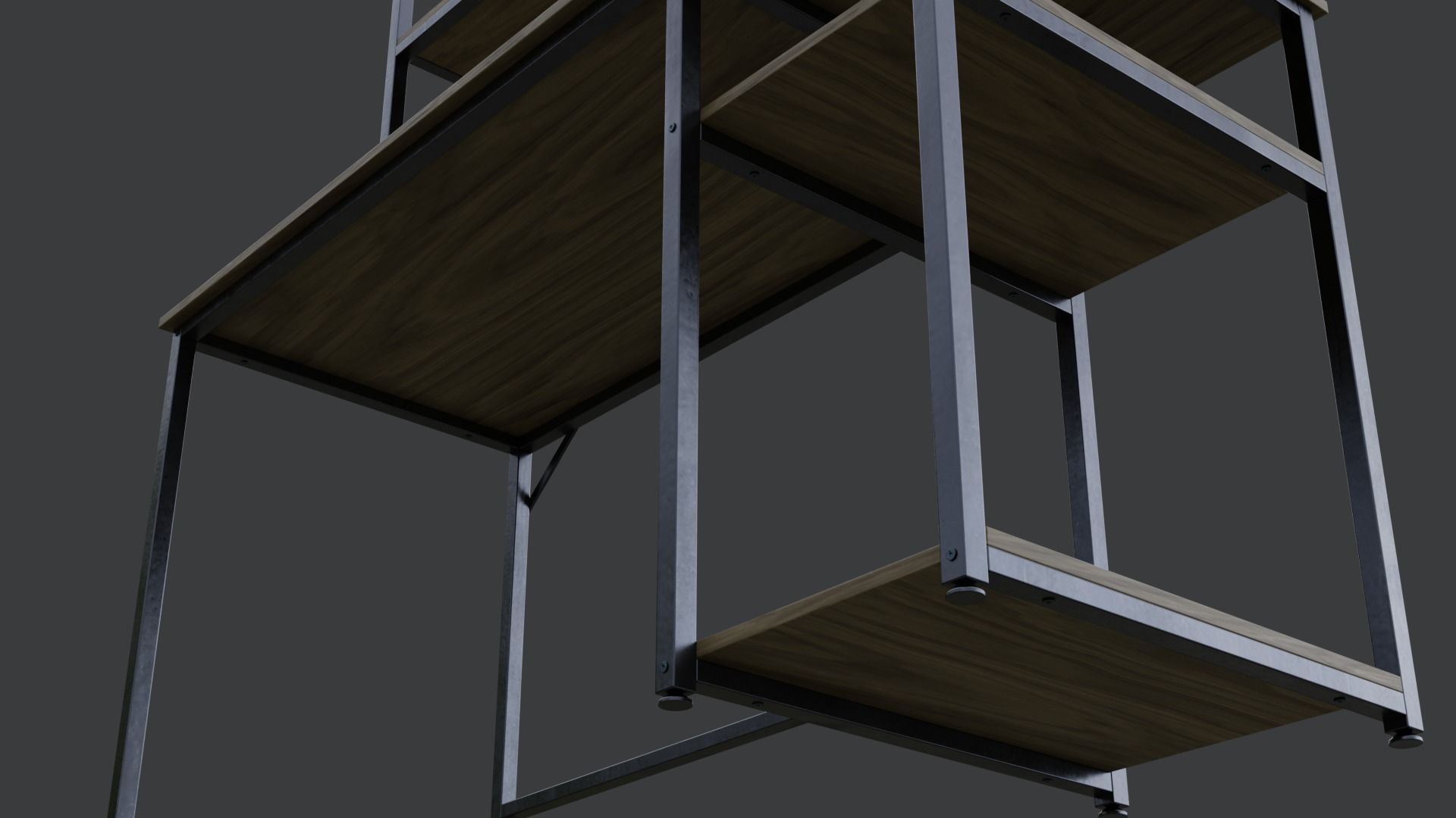 3D model computer desk and shelf VR / AR / low-poly | CGTrader