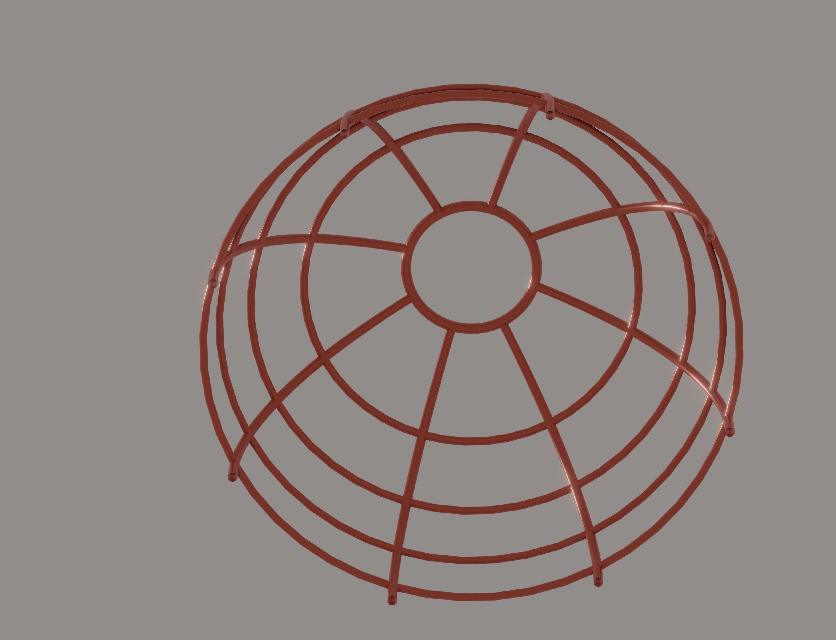 Monkey Bar Dome Low-poly 3D model_6