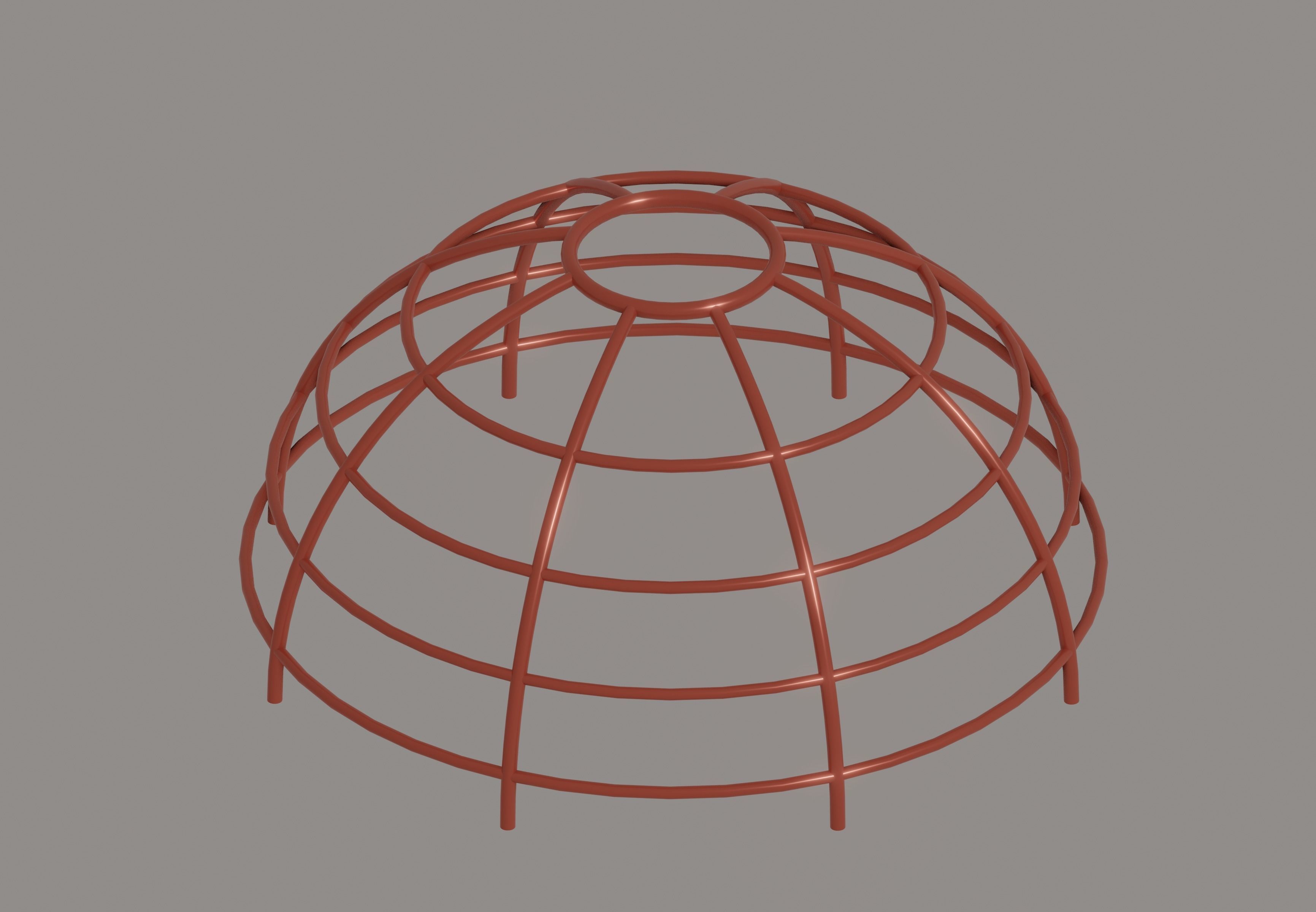 Monkey Bar Dome Low-poly 3D model_1