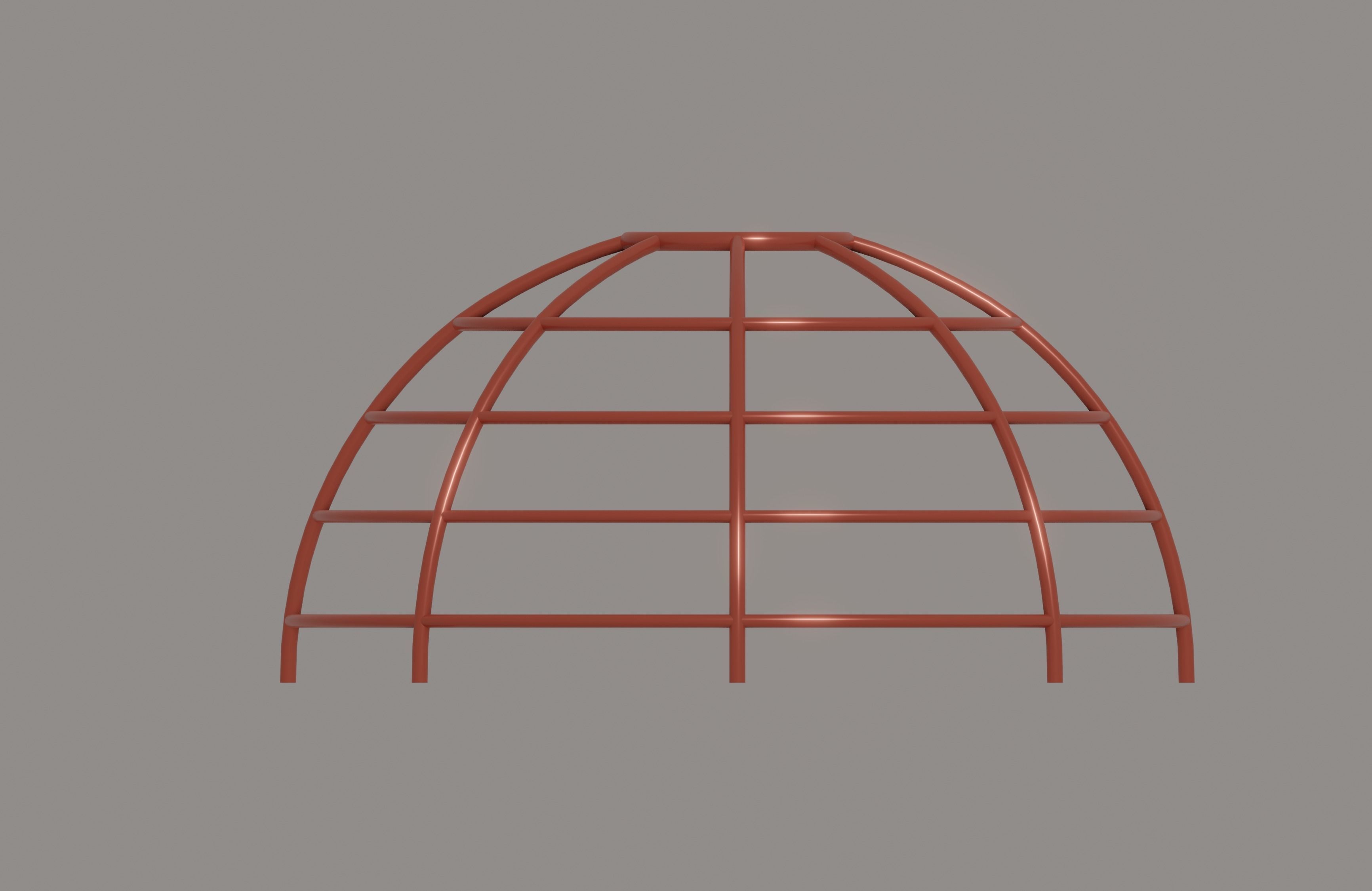 Monkey Bar Dome Low-poly 3D model_4