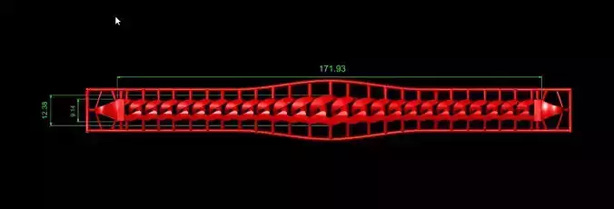 Zincir bileklik gurmet suzme Bracalet cuban 3D print model 3D print model