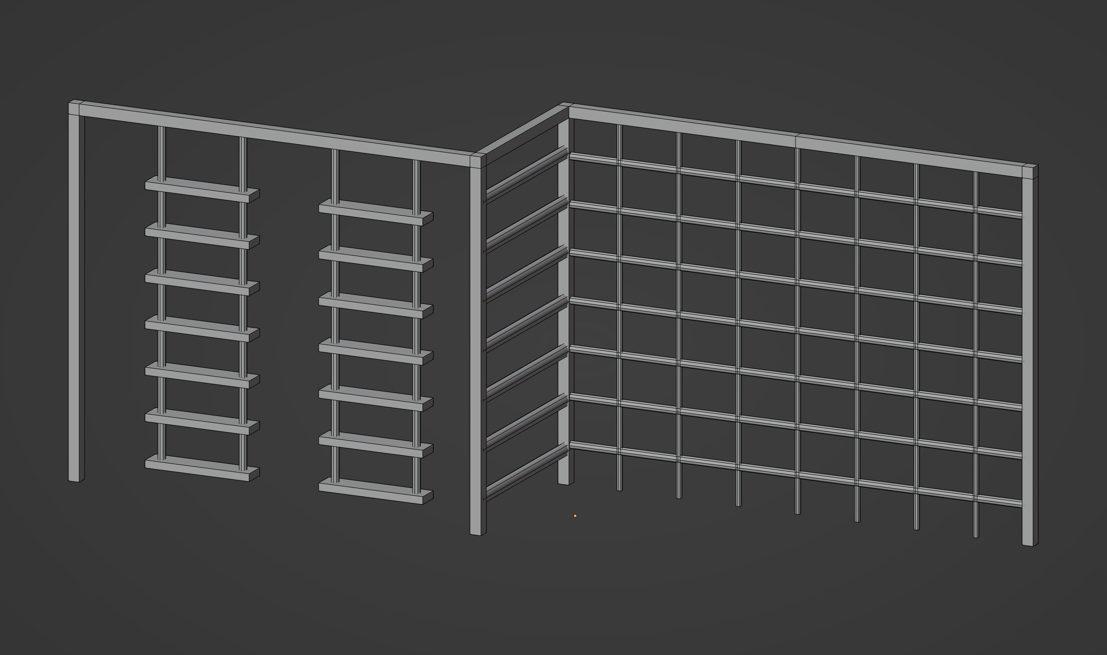 Playground Climber Low-poly 3D model_13