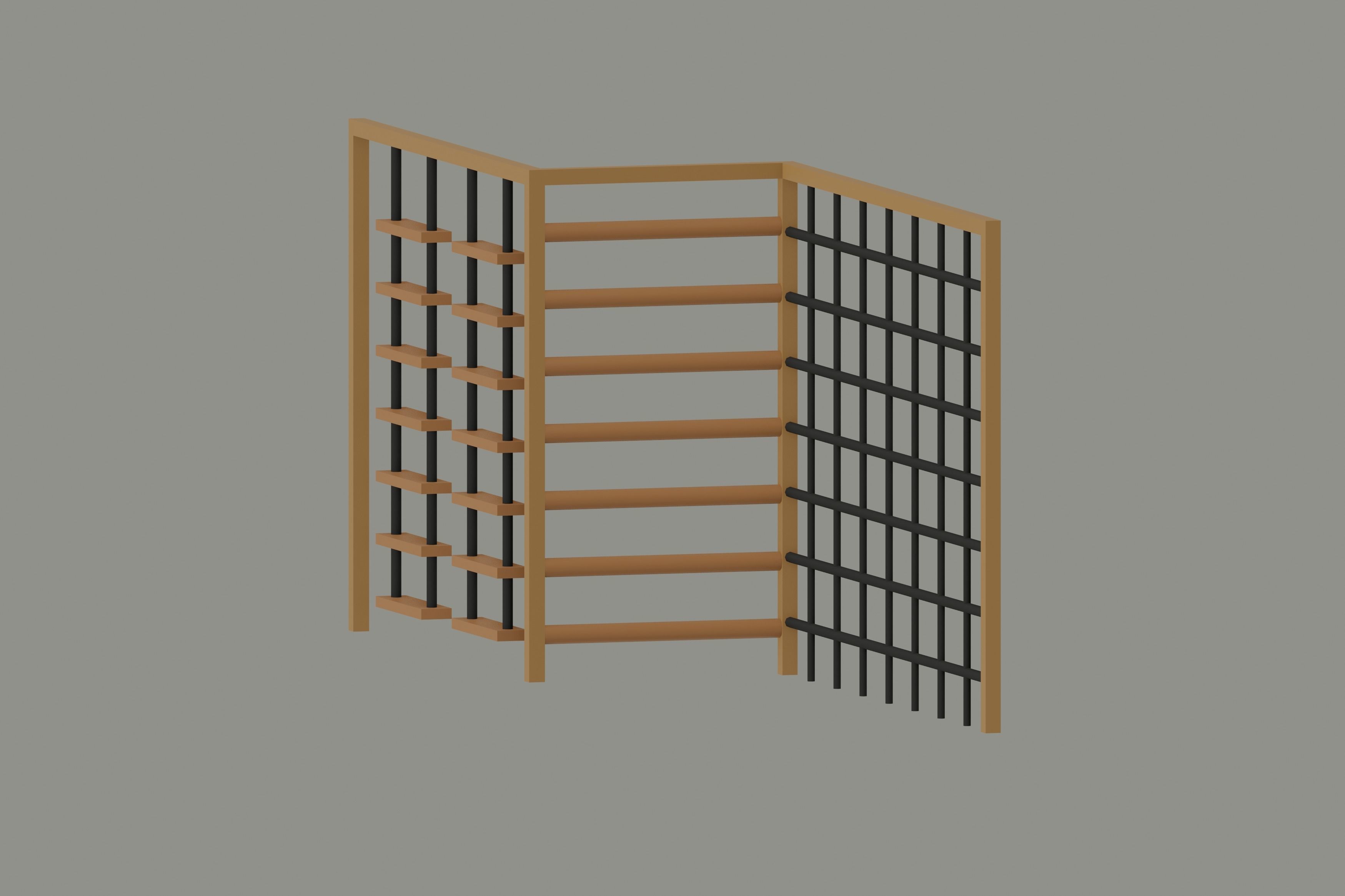 Playground Climber Low-poly 3D model_8